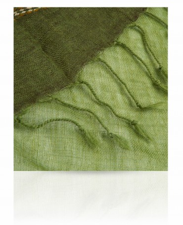 Палантин Женский ZW.EMB/GREY.GREEN